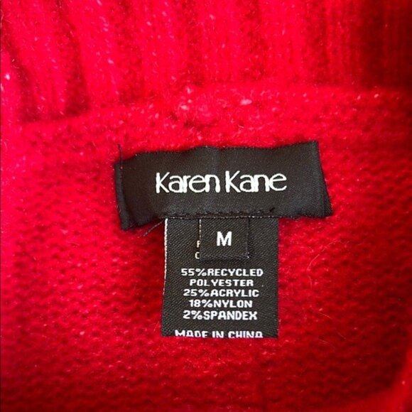 Karen Kane Women's Turtleneck Sweater in Red - M - Picture 5 of 6